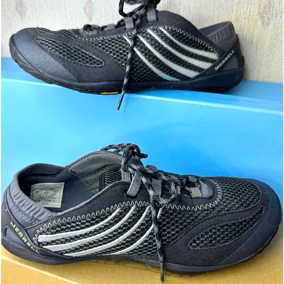 MERRELL -Pace Glove Barefoot Athletic Cross-Training, Trail Running Gray Shoe. - Picture 4 of 9